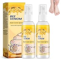 100ml Bienengift Nagelpflege Spray, 2 Stück Bee Venom Nagelaufbauserum, Nagelverteidigung Stärkung Nagelhaut, NägelReparatur Serum für Fingernägel und Fußnägel