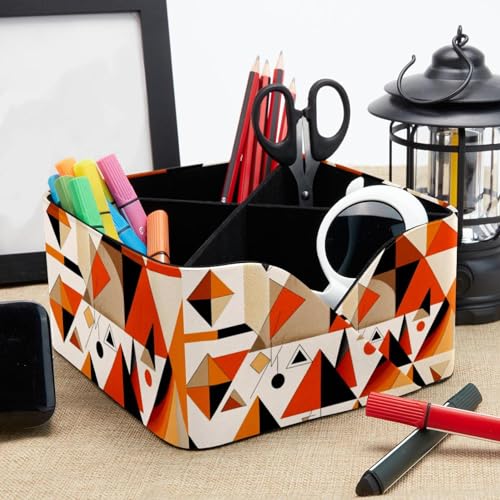 Porte-stylos rectangulaire et rangement maquillage géométrique - 8