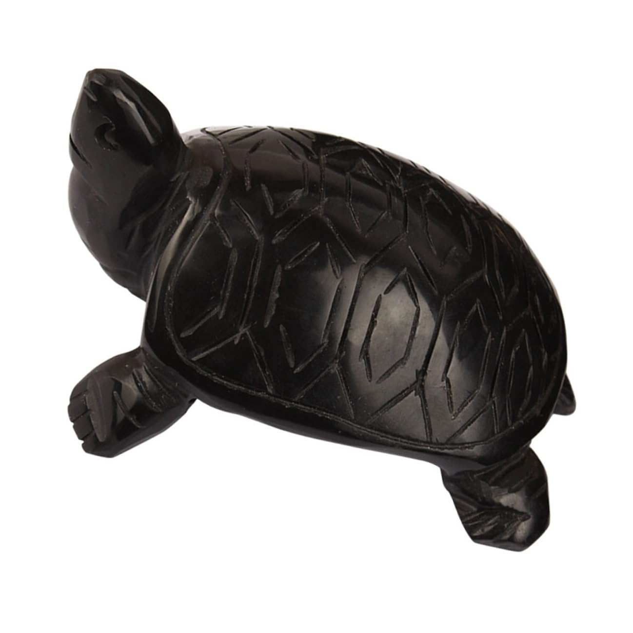 Dragon tortue Homoyoyo statue de maison en obsidienne noire
