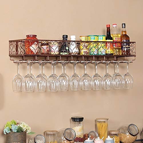Soporte de vino multifuncional de hierro 30x25 cm