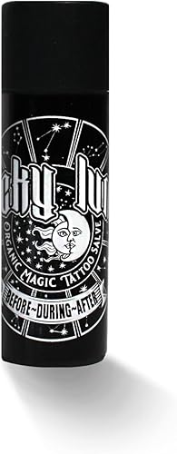 LuckyLuna Tubo orgánico de cuidado posterior del tatuaje, hidratante de tatuaje para la longevidad del color, orgánico totalmente natural, loción de
