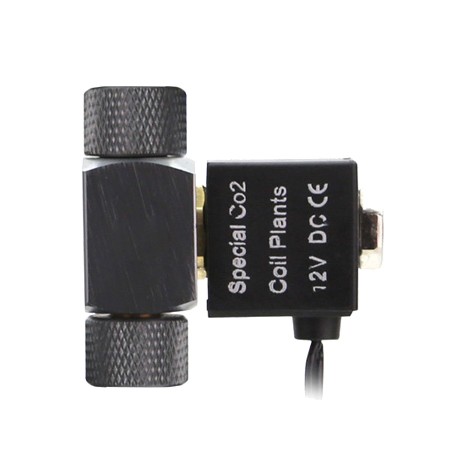 KymAr Électrovanne CO2 pour Aquarium, Accessoire Portable pour Aquarium, Alliage d'aluminium Durable, Compact pour la Croissance des Plantes, Accessoires d'aquarium