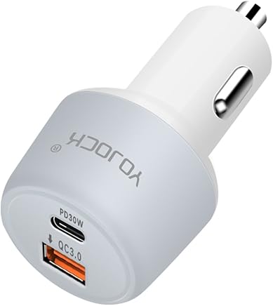 YOJOCK USB C PD Cargador de Coche con Power Delivery 30W Type-C 18W Quick Charge 3.0 USB-C 18W QC3.0 USB 48W Cargador de Coche Adaptador para Macbook iPhone X 8 7 Plus 6S SE iPad Pro Samsung Galaxy YOJOCK USB C PD Cargador de Coche con Power Delivery 30W Type-C 18W Quick Charge 3.0 USB-C 18W QC3.0 USB 48W Cargador de Coche Adaptador para Macbook iPhone X 8 7 Plus 6S SE iPad Pro Samsung Galaxy
