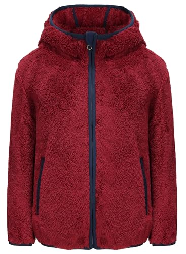 Image of Boys Girls Soft Fleece Sherpa Full-zip Jacket