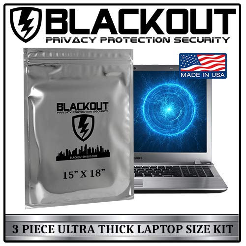 Faraday Cage Emp Blackout Bags Premium Ultra Thick 3Pc Prepping Kit Extra Large 15" X 18" Laptops Tablets Smartphones Hard Drives #TOP1