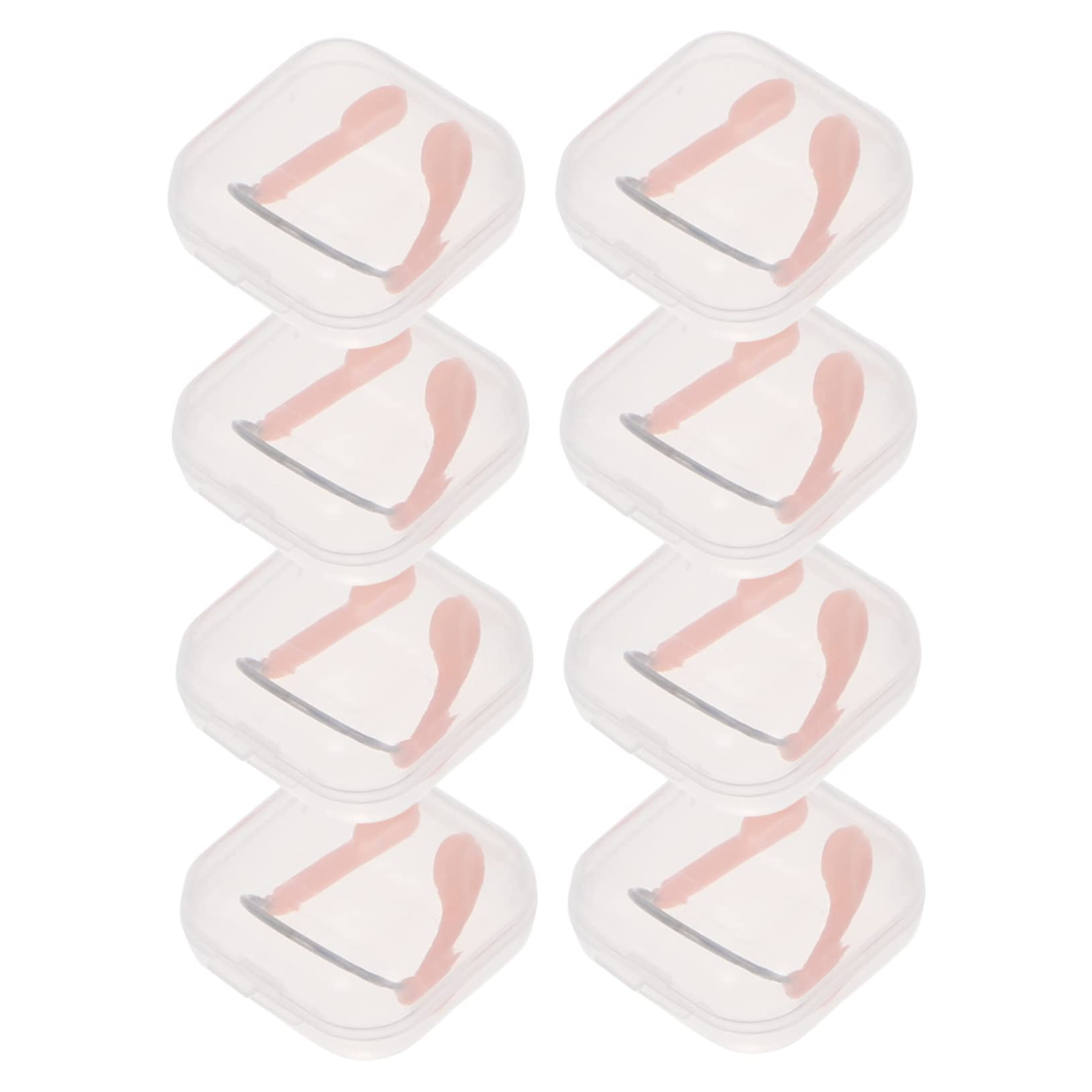 MUSISALY Waterproof Nose Clip for Swimming Anti Professional Nose Clamp Ergonomic Fit 8 Pack Adult Skin Tone