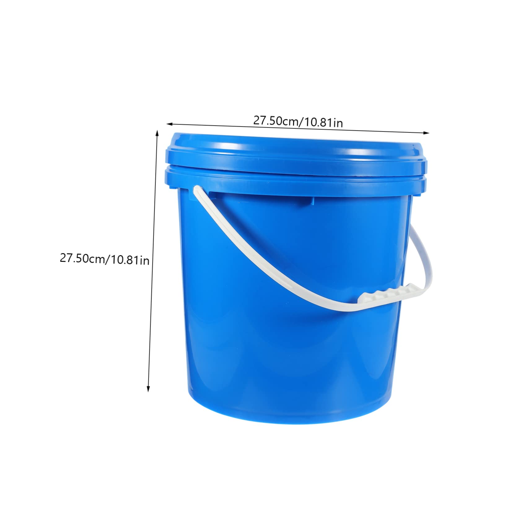 Hemobllo Cubo de Pintura de Cubo de Hdpe Blanco para Mezclar Colores Contenedor de Almacenamiento con Tapa para Pintura y Manualidades