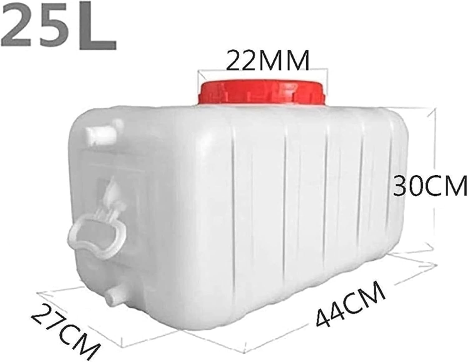 Water Storage Drinking Fountain Water Tank with Faucet, Used for Hiking Hurricane Emergency Vehicle Water Tank, Use for Outdoor Camping Hunting Self-propelled Travel Emergency