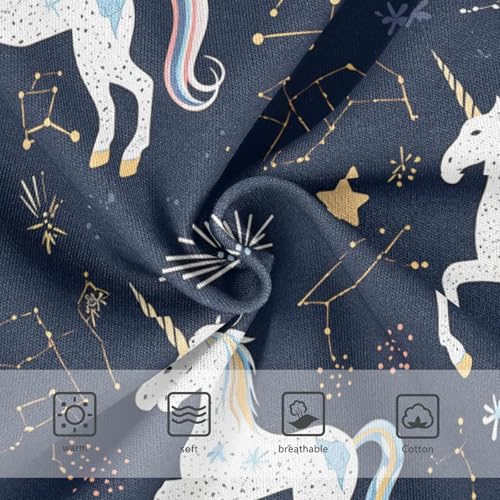 Wusikd Unicorns Stars Girls' Underwear Cotton Girls Briefs Soft Toddler Underwear 2T3