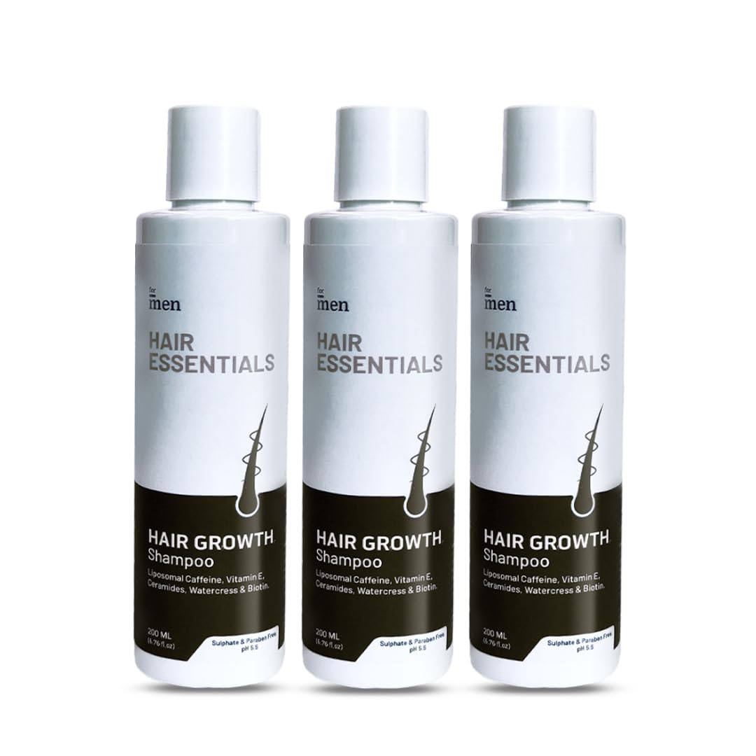 Formen Anti Hair Fall Shampoo DTH Blocker | With Aloe Vera, Argan Oil,Vitamin E, | Controls Hair Fall (Pack Of 3)