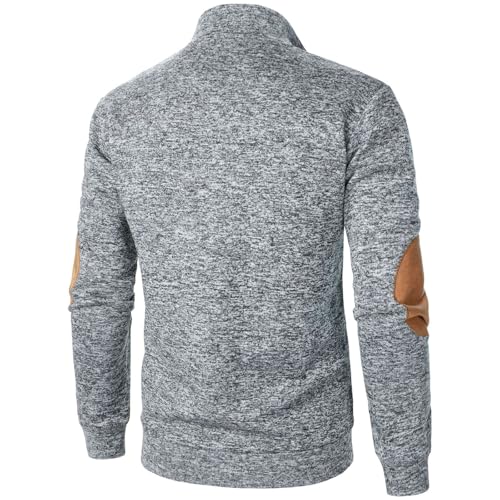 Men's 1/4 Zip Pullover Graphic Striped Long Sleeve Button up Vintage Sweaters Fashion Plus Size Sweaters3