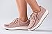 BILLY Footwear Comfort Suede Lo for Women - Lace-up Style, Lightweight and Zip Around Closure Modern Sneakers - Blush 8.5 M