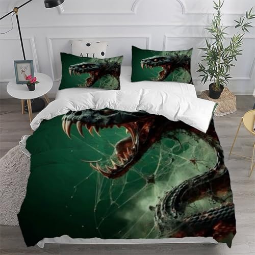 Housse de couette double Animaux Animauxs Imprimé 3D en microfibre