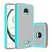 Moto Z Force Case,Berry Accessory [Drop Protection] Protective Case [Shock Proof] [Dual Lawyer] Hybrid Defender Armor Case Cover For Moto Z Force With Free Berry logo stand holder (Teal)