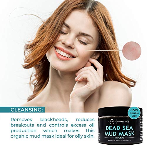 O Naturals Psoriasis Dead Sea 18Oz Mud Mask For Face & Body Scalp All Natural Organic Best For Psoriasis Eczema Healing Acne Deep Pore Cleansing Pore Oily Skin Exfoliating Skin Care For Men & Women #TOP1
