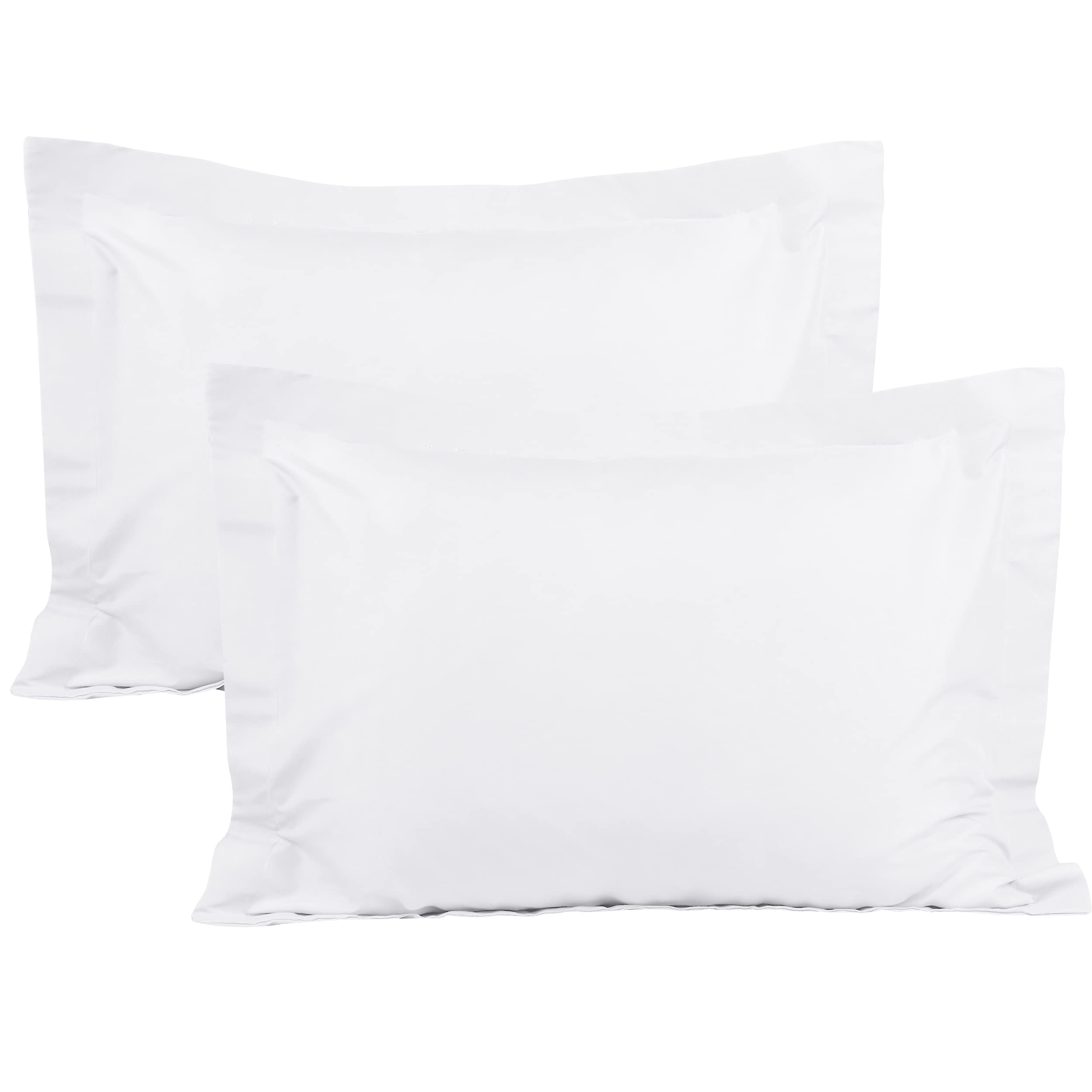 BEDSUM Standard Pillow Shams Set of 2, 100% Brushed Microfiber, 20 x 26 Inches, Super Soft & Cozy, Wrinkle Fade Stain Resistant, Envelope Closure,