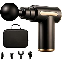 Small Massage Gun Handheld Deep Tissue Massager Gun Ideal Gift for Men & Women Black