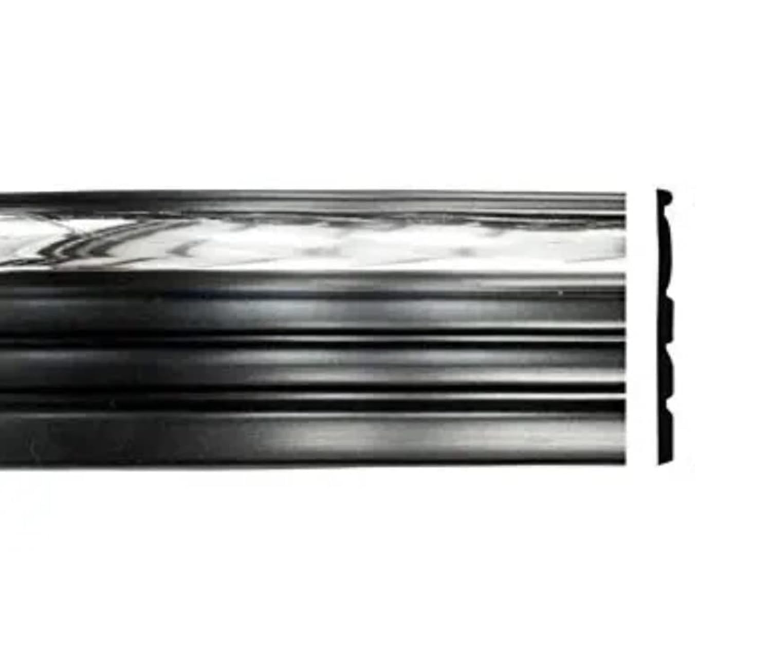 Black Chrome Side Body Trim Molding for 1999-2006 Chevy Silverado - 3-78 Wide Half Roll - 10 ft product thumbnail 3