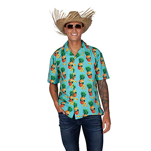 Wicked Costumes Mens Funky Pineapple Hawaiian Shirt - Large