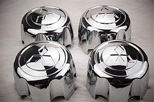 gvfdsghdgh Gosweet 4X Four Pieces Set of Chrome Wheel Center Hub Caps for 1992-2002 Mitsubishi Montero Sport MB816581 with Retention Clip for Montero Pajero Sport US Fast Shipment