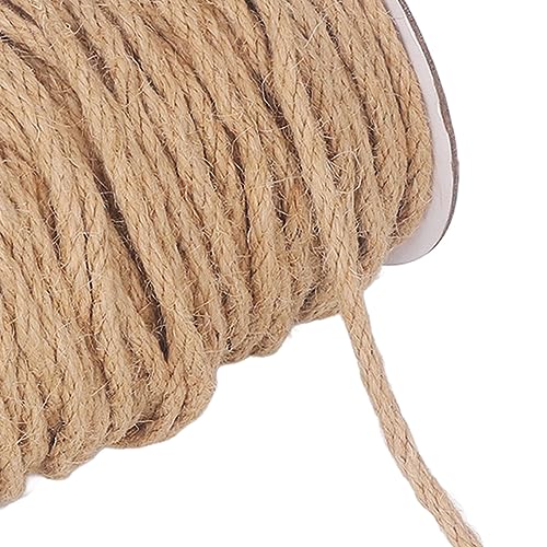 Corda de Juta, 50 M de Comprimento, 5 Mm de Diâmetro, para Artesanato, Corda de Juta, Corte Fácil, D