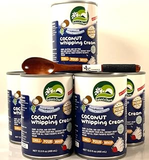 KC Commerce Nature's Charm Coconut Whipping Cream 15oz With Free Wooden ...