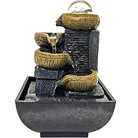 Amazon.co.jp: 卓上 噴水 滝のオブジェ テーブルトップ