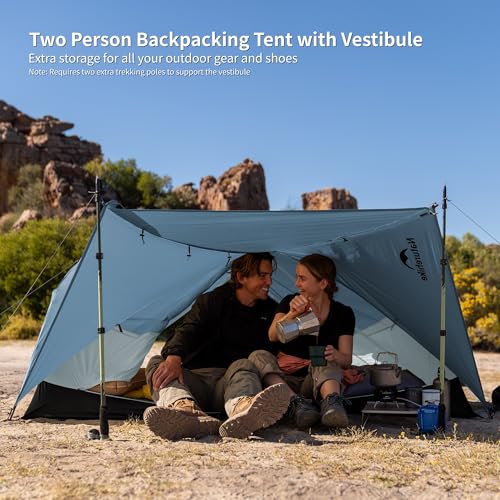 Image of Naturehike Mongar Upgraded 1 /2 /3 Person Backpacking Tent,Waterproof Lightweight Camping Tent with Footprint