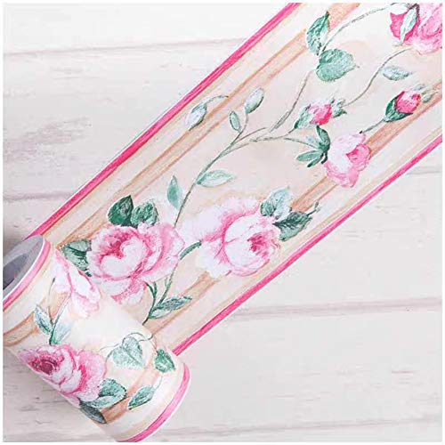 Banggo Frise de papier peint autocollante amovible imperméable à décoller et à coller pour cuisine et salle de bain 10 x 1000 cm