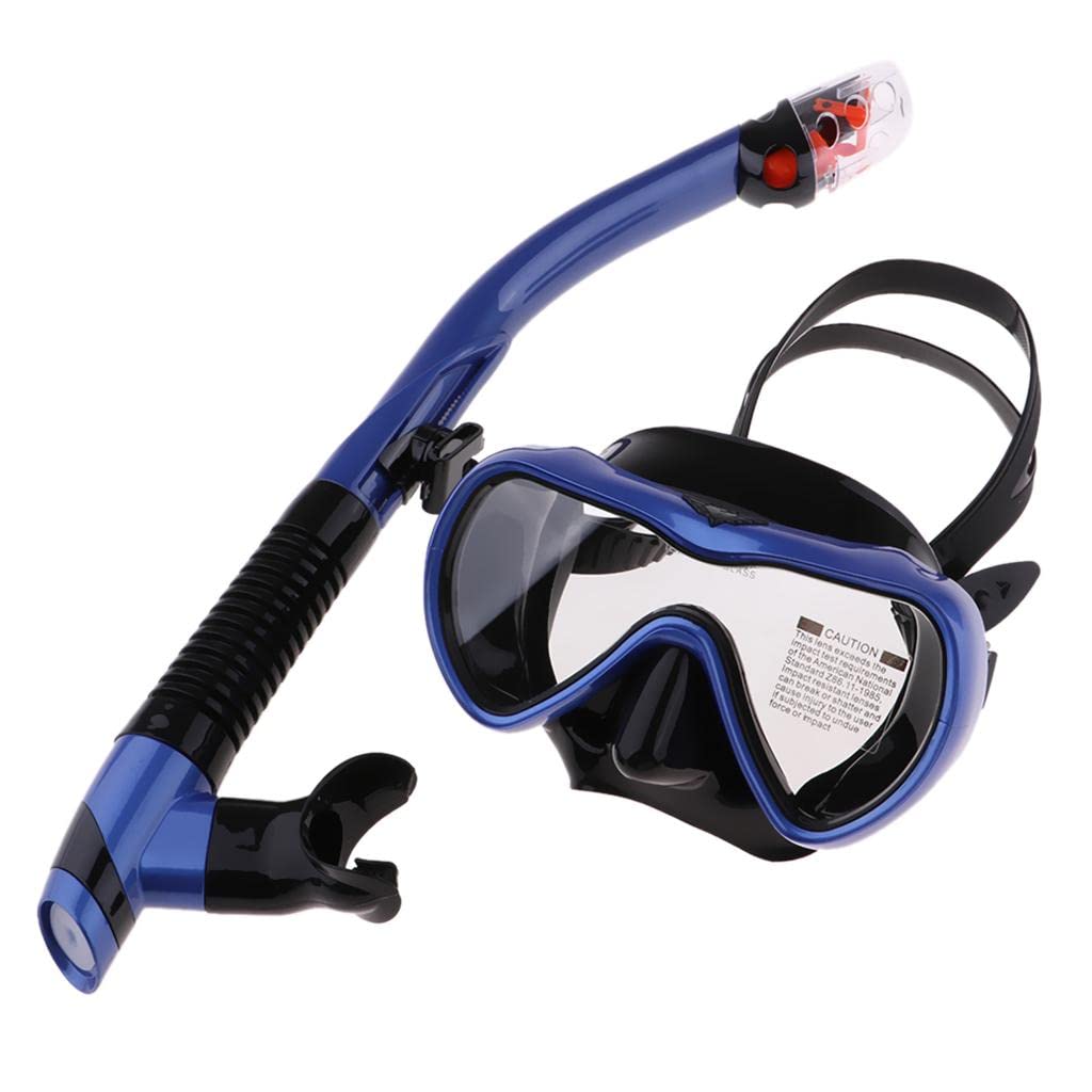 Schnorchelmaske mit Schnorchel Set Tauchmaske Schwimmbrille Taucherbrille Aus Gehärtetem Glas Anti Fog Funktion für Erwachsene Beim Schwimmen Tauchen