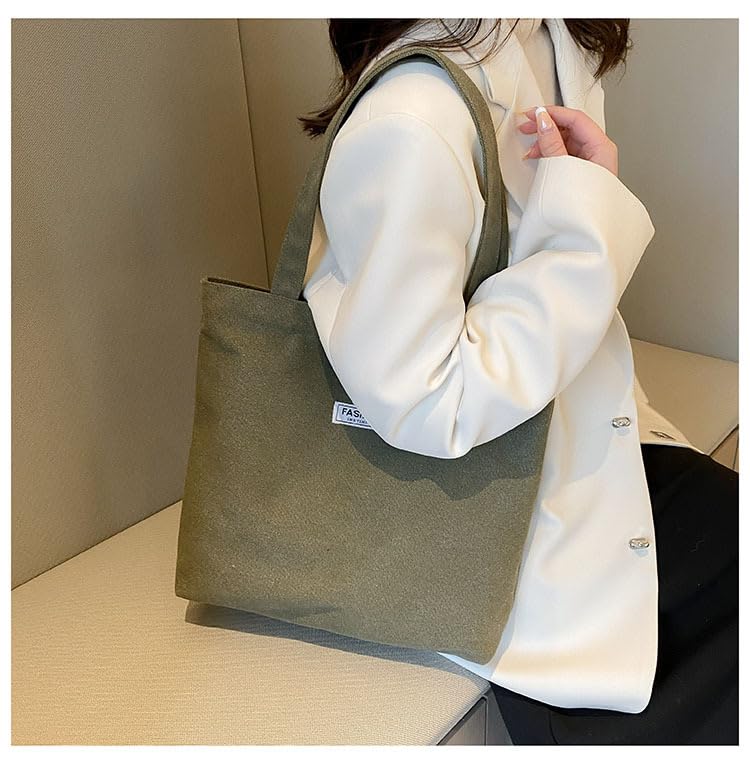 Bolso tote moderno para mujer - Bolso de viaje casual de lona con asa única - Ideal para el uso diario y viajes miniatura 2