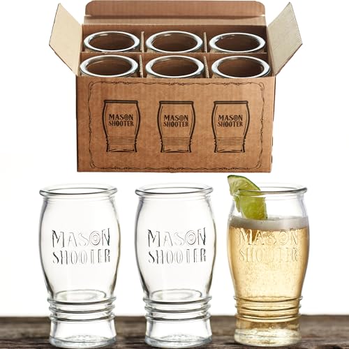 5 oz Mason Jar Pilsner Beer Glasses Set of 6