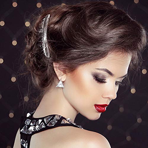 SUMAJU 12 Pcs Hair Combs for Women, Portable Side Comb Hair Accessories Plastic Teeth Hair Side Combs, Wavy Teeth Hair Comb for Fine Hair (4 Colors)
