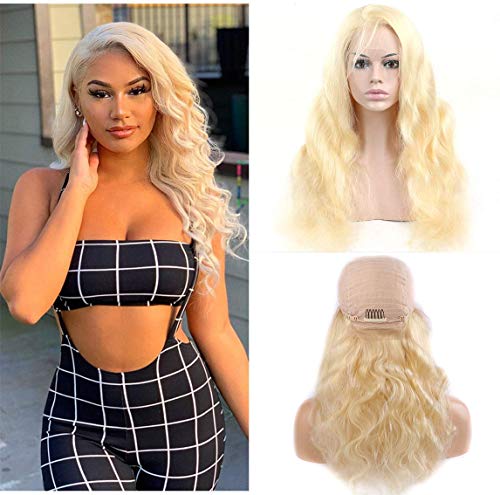 613 Lace Closure Wig Human Hair Wigs Soft Blonde Wigs For Women 613 Lace Wigs With Baby Hair Pre Plucked Natural Hairline 150 Density 9a Grade 18 inch