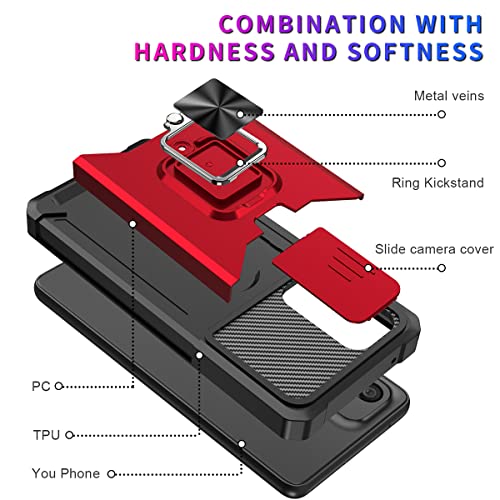 YSNZAQ Card Slot and Wireless Charging Case for Samsung Galaxy Note 20 Ultra, Military Grade Shockproof Lens Protection with Magnetic Stand Phone Cover for Samsung Galaxy Note 20 Ultra YHZH Purple by Ysnzaq - Used condition - Image 2