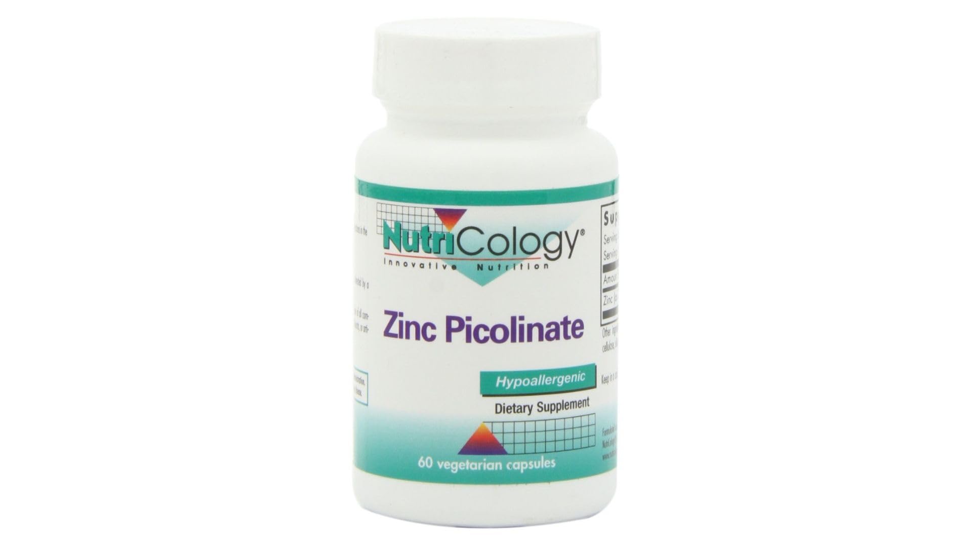 Zinc Picolinate Supplement - Supports Normal Health Immune Response, Highly Bioavailable, Well-Absorbed, Hypoallergenic, Vegetarian Capsules - 60 Count