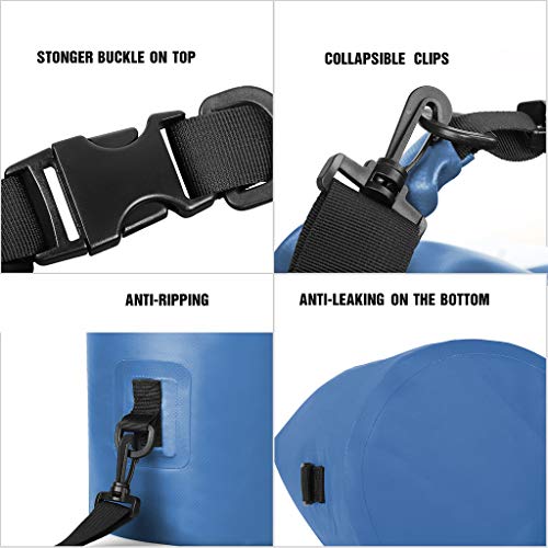 Unigear Dry Bag Waterproof, 2L/5L/10L/20L/30L/40L Floating and Lightweight Bags for Kayaking, Boating, Fishing, Swimming and Camping with Waterproof Phone Case - Image 6