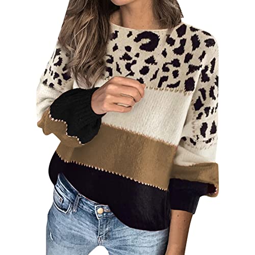 Jersey Mujer Invierno Pullover Elegante Básico Jersey Color Liso Cálido Suéter Punto Talla Grande Suéter Cuello Redondo Jersey Caliente Otoño Invierno Jersey Sweater