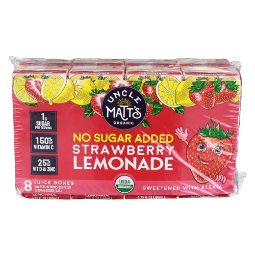 Uncle Matt's Strawberry Lemon Organic Juice Box