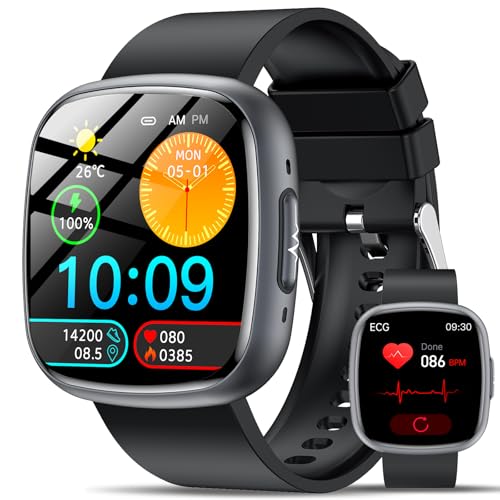 Lgnitek 2025 Smartwatch mit EKG+HRV/BMI/Harnsäure, 1.75\'\' HD Gesundheitsuhr Herren Damen mit 24H ΒΙυtdrυck, Herzfrequenz, Körpertemperatur, SpO2, Schlafmonitor, Fitnessuhr für Android iOS Lgnitek 2025 Smartwatch mit EKG+HRV/BMI/Harnsäure, 1.75\'\' HD Gesundheitsuhr Herren Damen mit 24H ΒΙυtdrυck, Herzfrequenz, Körpertemperatur, SpO2, Schlafmonitor, Fitnessuhr für Android iOS