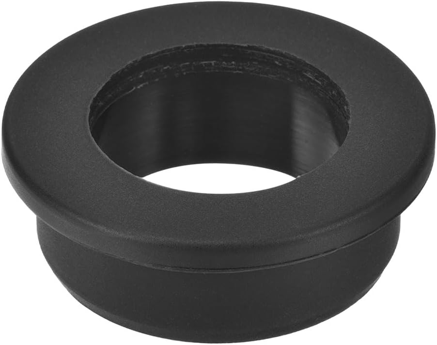 sourcing map 1Pcs Rubber Grommets 40mm Drill Hole, 30mm ID Hole Top Hat Grommet Black Silicone Rubber Hole Plug Gasket for Wiring, Automotive