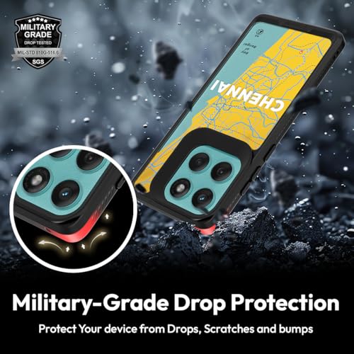 Image of KAPAVER Impulse Back Cover Case Compatible for Motorola Edge 60 Fusion (PC + TPU) (GPS Chennai), Multicolour