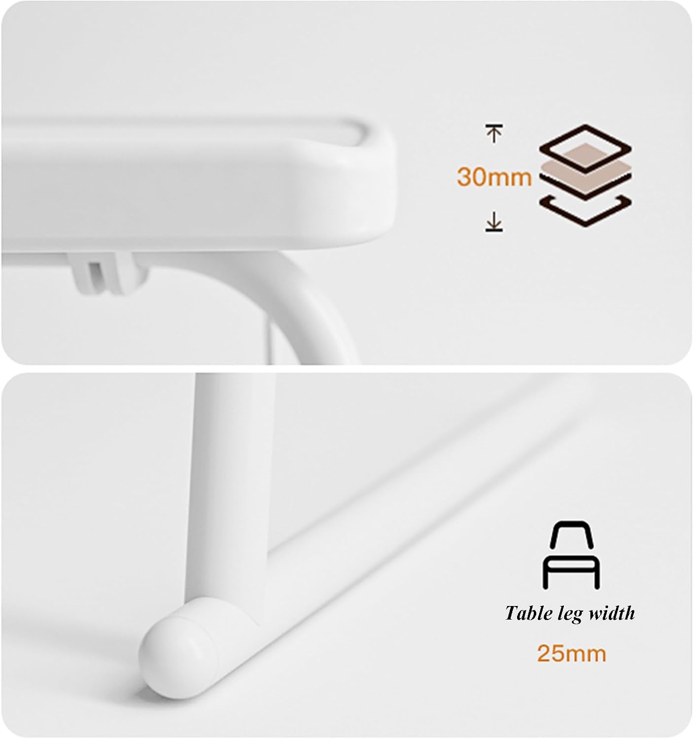 C Shaped Laptop Table Movable Study Writing Table 6-Position Height Adjustable Computer Standing Desk Portable Side End Table for Over Bed Sofa Reading Eating
