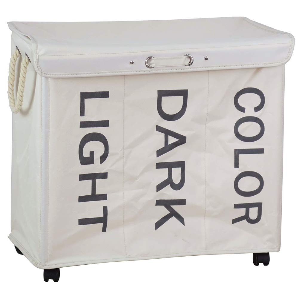 Cesto Biancheria In Bamb&ugrave; Bakaji - Pieghevole E Con Coperchio