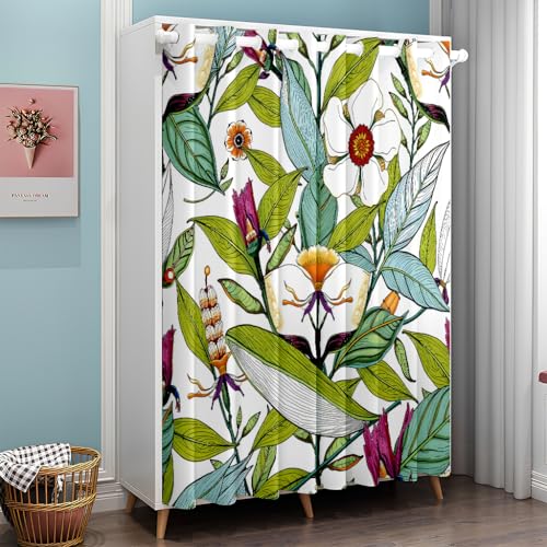 Mateju Cortina Puerta Exterior con Ojales, Termica Aislante Frio y Calor, Cortinas de Privacidad Divisoria Puerta, para Dormitorio/Habitacion/Cocina (Erba,150x180cm)