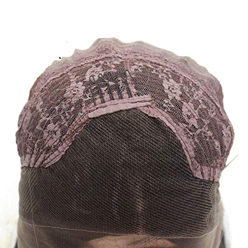 Perruque synthétique bouclée noir naturel avec cheveux de bébé - 6