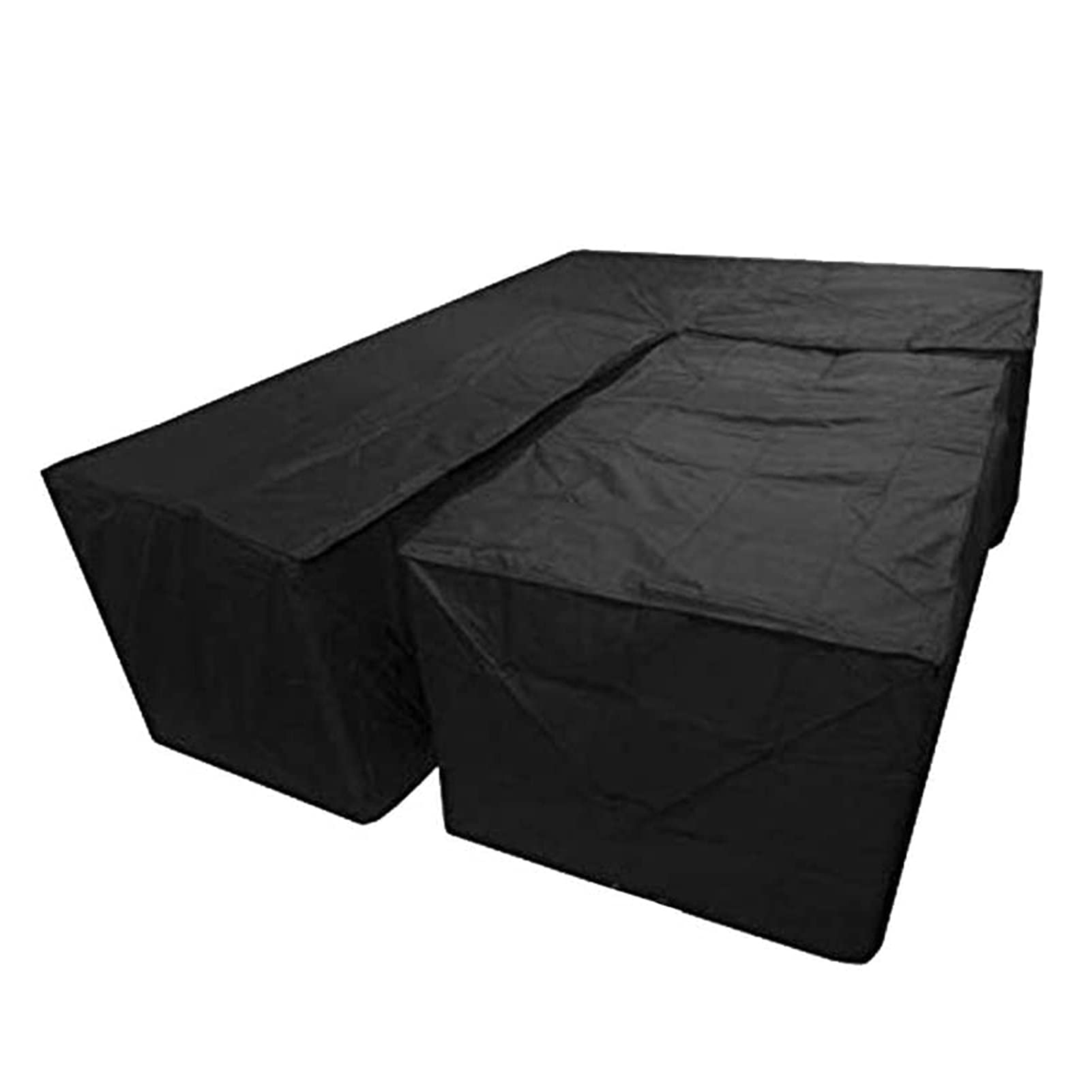 Waterproof L Shape Dust Cover and Rectangular Cover Garden Furniture Covers Windproof Cube Corner Furniture Sofa Rattan Cover for Outdoor Patio Table and Chairs AYLYHD
