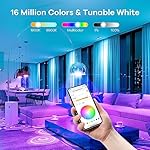 Linkind Smart Light Bulbs, Smart Bulb That Work with Alexa & Google Home, LED Light Bulbs Color Changing, 104 Preset Scene, Music Sync, A19 E26 2.4GHz RGBTW WiFi Bluetooth Light Bulb 60W, 800LM, 4Pack - Image 4