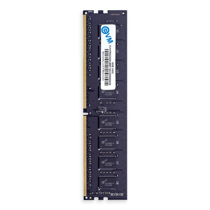 EVM 8GB DDR4 Desktop RAM 2400MHz Long-DIMM – Update Your Desktop’s Performance with 10-Year Warranty – (EVMT8G2400U88P)
