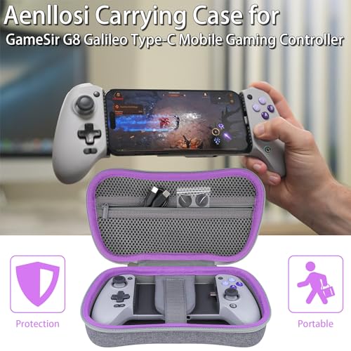 Image of Aenllosi Hard Carrying Case Compatible with GameSir G8 Galileo Mobile Gaming Controller,GameSir Phone Controller Organizer.(Case Only)